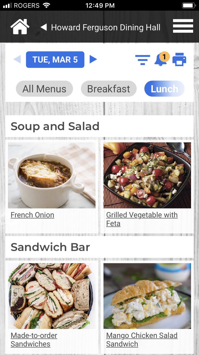 MelScott1's tweet photo. Very excited for the launch of the new @UCResidence online menus and app!  Visit https://t.co/WgvvQGVQwb to view online or download the @nutrislice app!  Remember the dining hall and Reznikoff’s cafe are open to everyone! #UofT #UC https://t.co/l9xqQm5JhZ