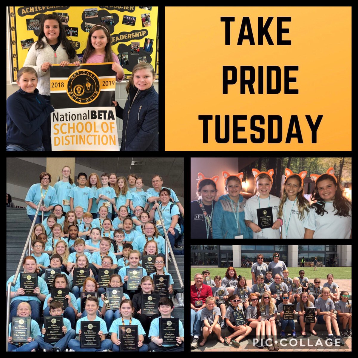 We TAKE PRIDE in all the accomplishments and recognition that RES BETAS have brought to our school &amp; community! #betaweek19 #TakePrideTuesday #achievement #leadership #distinction
