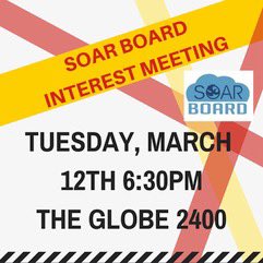 ATTENTION❗️We will be having another interest meeting on March 12.

If you are interested in learning about who SOAR Board is and what we do, come out and bring a friend!🤗🙌🏽🎊