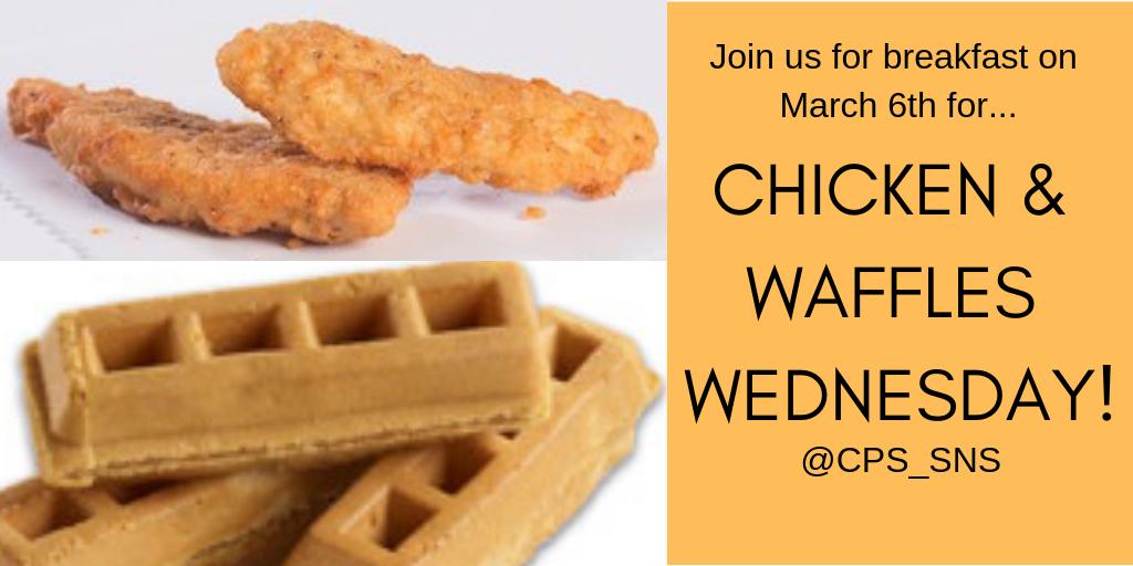 Chesapeake Public Schools Nutrition Services What Better Time To Try Schoolbreakfast Than Nsbw19 Join Us Tomorrow To Try Our Brand New Chicken Waffles Our Crispy Chicken Tenders And Waffle