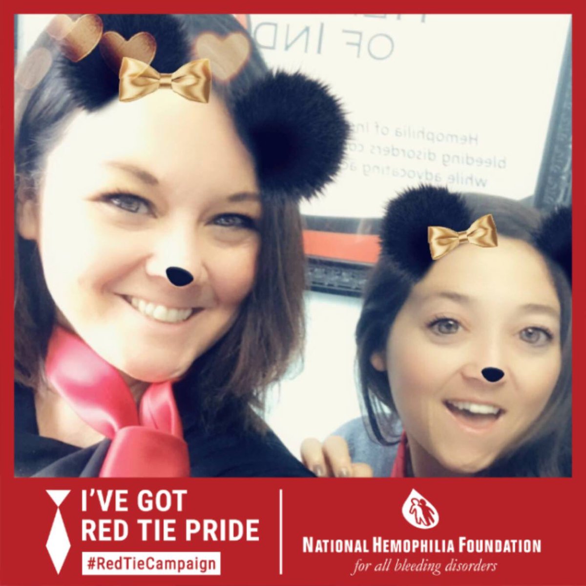 HemoIndy's tweet photo. HOII is proud to show our red tie campaign pride with the official Cheerity frame!  Click the below link to add your frame today!
#RedTieCampaign
Https:/hemophilia.cheerity.com https://t.co/VRKM2OPrsA