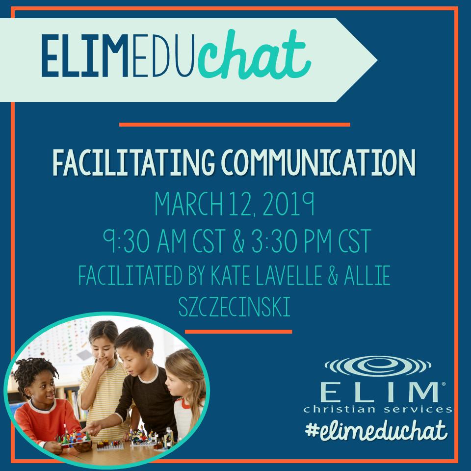 elimcs's tweet photo. Don't forget that next week Tuesday is March's #ElimEduChat ! This online chat will focus on "Facilitating Communication," and will be held twice on March 12 at 9:30 am and 3:30 pm. 

#LearningandSharing https://t.co/fW0jxTVr7Y