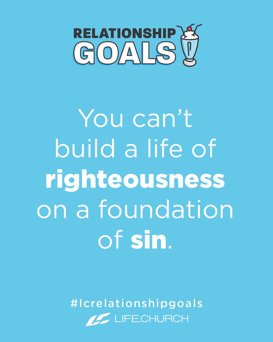 lifechurch's tweet photo. You can't build your life on this foundation and expect Godly results. #lcrelationshipgoals #lifechurch #tuesdaymotivation https://t.co/O8h8fjasdm