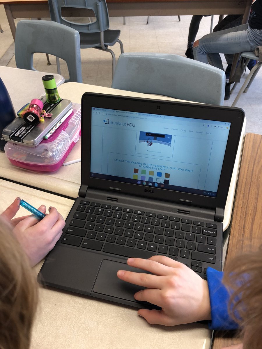 Ms__LAnderson's tweet image. #class53 is feeling all the success right now as they use team work to crush their first ever digital @breakoutEDU ❄️⛷🏂 @JTTschool