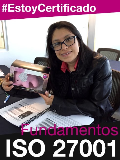 ExpertosenITSM's tweet photo. #EstoyCertificado #ISO27001¡Muchas Felicidades #PinkAlumni!
Ellos ya conocen las MP para la implementación de un Sistema de Gestión de Seguridad de la Información (SGSI) https://t.co/vrNoRFWa6V https://t.co/k96STKhV8D