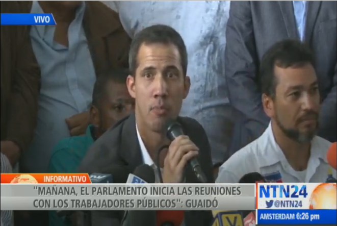 NTN24ve's tweet photo. #AHORA @jguaido "Para farsas no nos prestamos" #5Mar https://t.co/0Fe89TTbcw https://t.co/BsMFYsBf3N