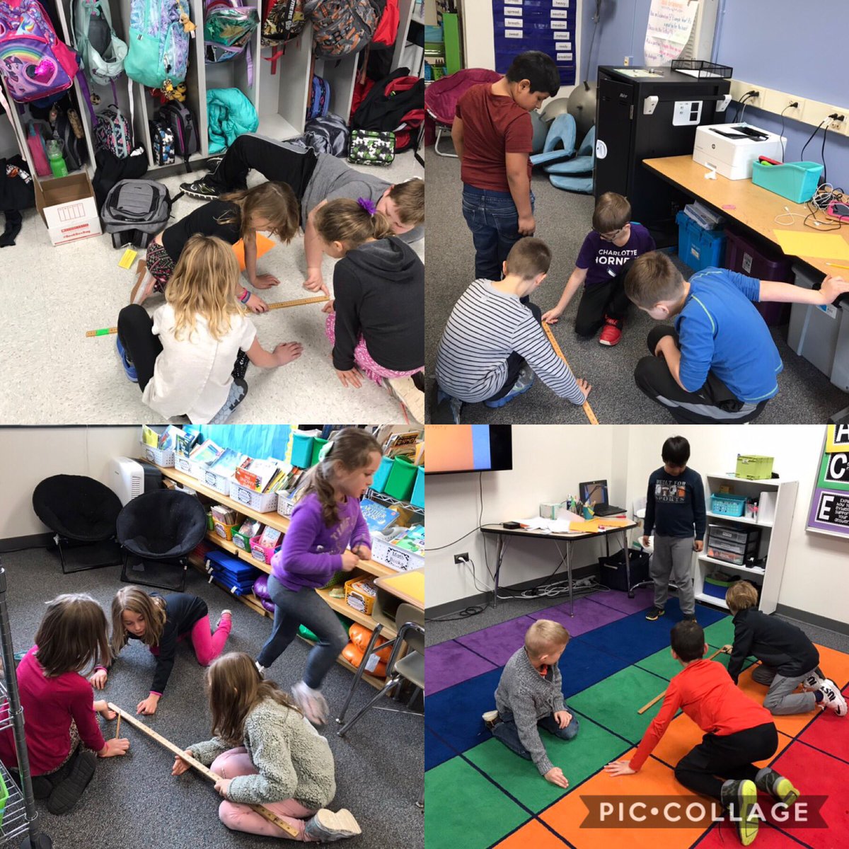 MrsMcCown2nd's tweet photo. What’s more fun than practicing measurement with a jumping contest? #mathisfun #metricsystem https://t.co/qV4JYA94Y4