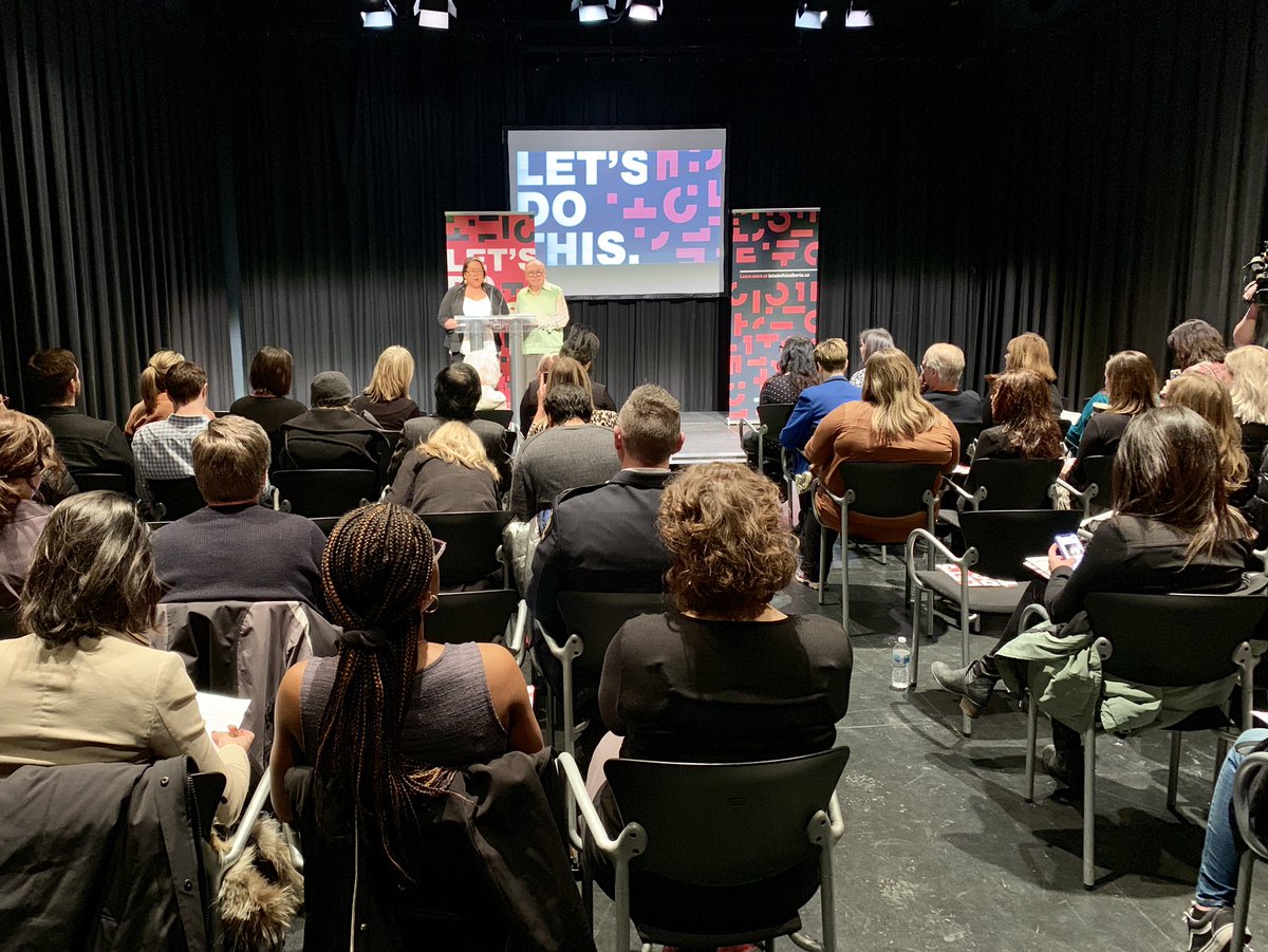 DShepYEG's tweet photo. Great to see such a strong turnout for the launch of @EndPovertyYEGโs #LetsDoThus campaign. #ableg https://t.co/mk0ZauETdM