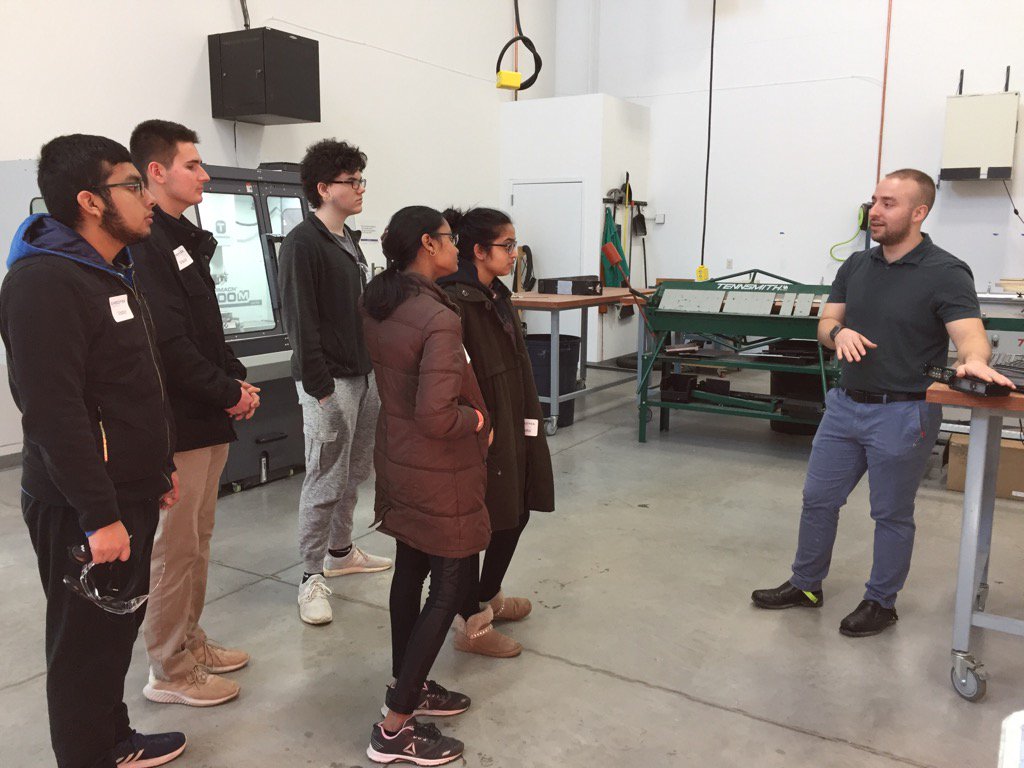 WCBizAlliance's tweet photo. Students from @BCHS_SDE & @BEHS_SDE are on a #Schools2Skills tour today. Thanks to Stanek Tool LLC, EmbedTek & @traceamatic for teaching these kids about careers in manufacturing! @ElmbrookSchools #wcmanufacturing https://t.co/xKh8yRcGqp