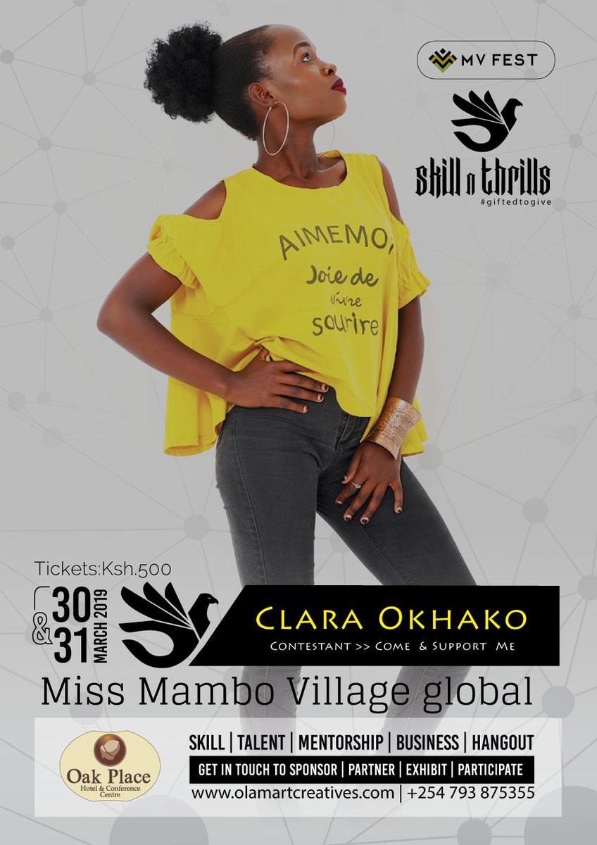 MVfest's tweet photo. @MVfest 'Style is hard to define but easy to spot.' Sign up here https://t.co/7eP8wYezSk … to Partner/Showcase your Products/Skills or call +254 793 875355 @MamboVillage @art_olam @oak_place @FiveStarSeries  #mvfest #skillnthrills #giftedtogive https://t.co/O1bchjhDlL