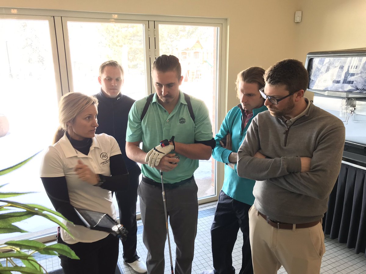 LynnBeasley33's tweet photo. Working with the awesome Lakewood Country Club Professional Staff on the K-Vest 3-D motion technology! Learning how to read the numbers and the importance of having proper kinematic sequencing in the golf swing! #optimalgolfperformance https://t.co/tsXQbO2M8X