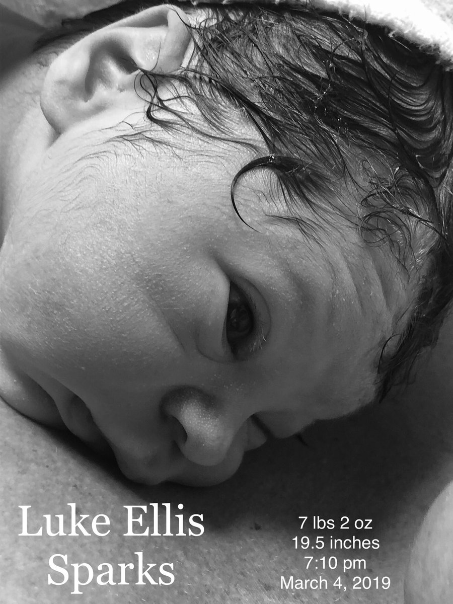 jordysparks's tweet photo. We are grateful to welcome Luke Ellis Sparks to our family and community. Luke, “light giving,” was born on the only day of the year that tells us to do something - March 4th! 

And we shall. 

Baby, momma, and fam are doing well. Thank you for all the love and support 🙏🏼 https://t.co/7QonTuXnMN