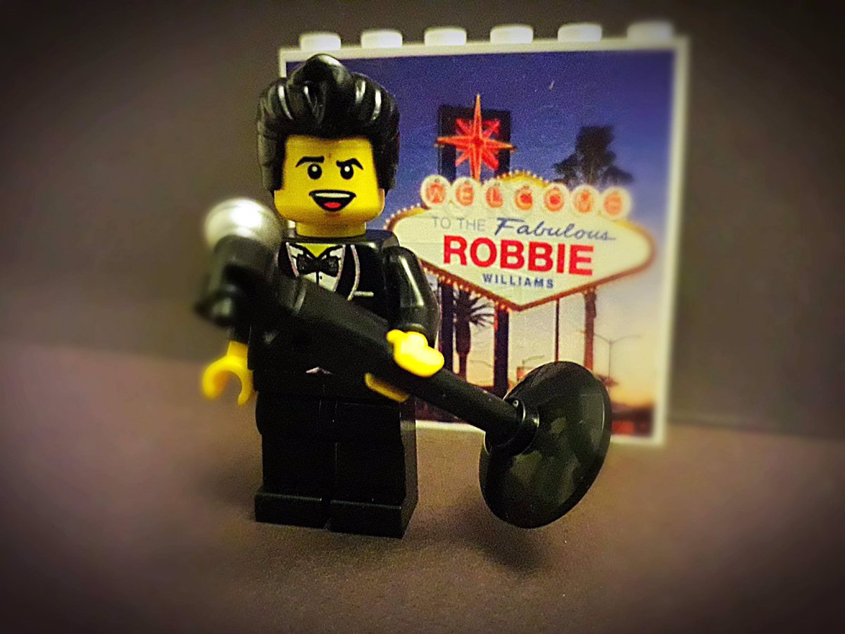 RobbieLego's tweet photo. Vegas...are you ready??...LR #vegas #legorobbie #robbielive2019 #robbiewilliams #music #swing #thewynn #swing  #live https://t.co/AS91zLsGEn