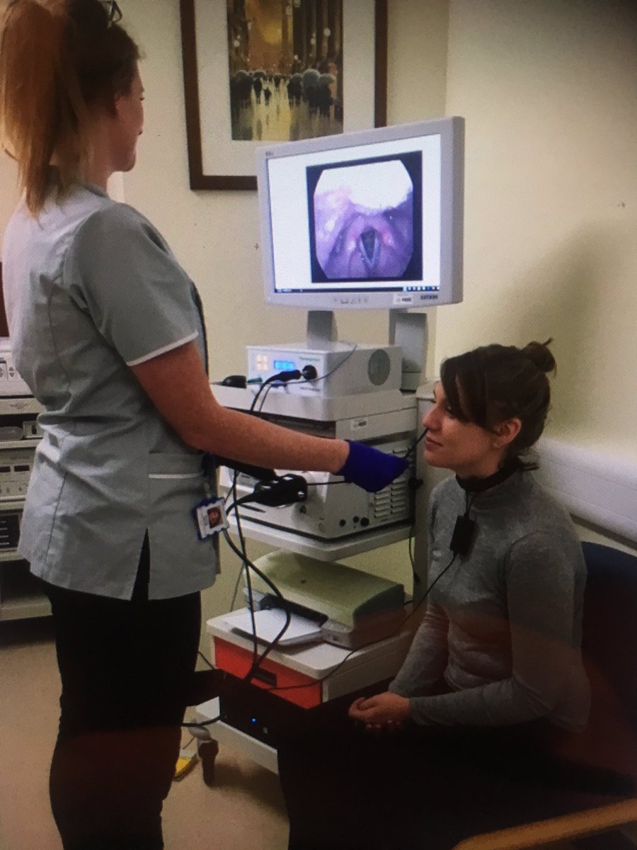JenButlerSLT's tweet image. No wonder @JJRaySSLT won the student quiz on laryngeal Anatomy &amp;amp; Physiology.... always first in line to be scoped to support our Voice lectures content @UniofNewcastle Looking forward to this years teaching already

#voice #vocalcords #larynx #ENT @SLTSocietyNCL @SLSncl #sing