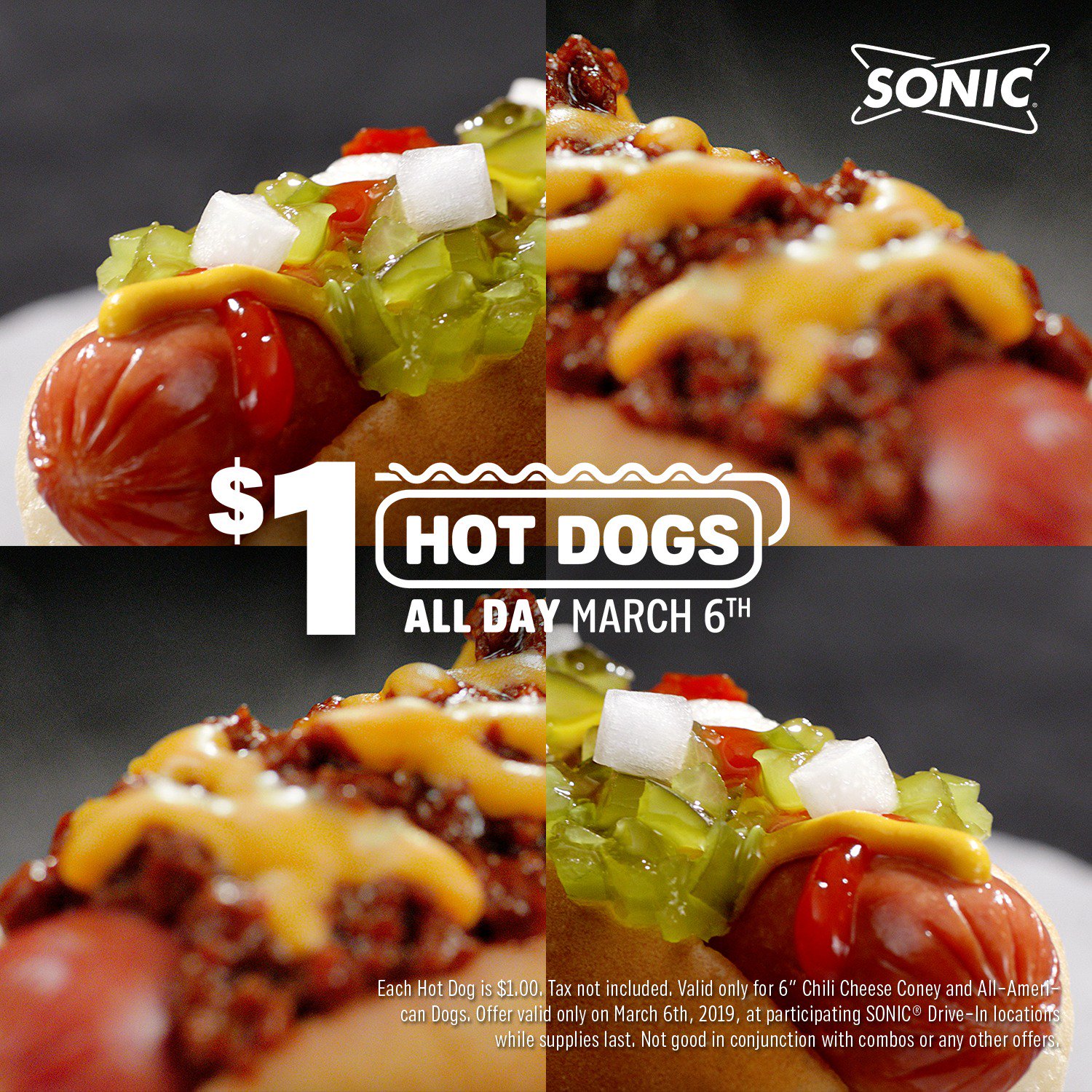 how much is a coney dog at sonic