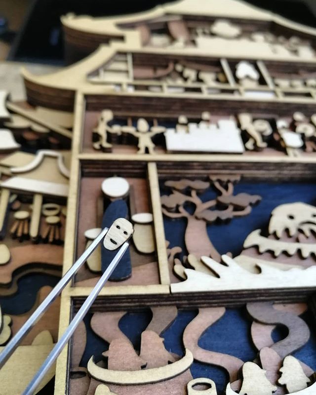 mtomsky's tweet photo. Attaching a tiny mask to a tiny No Face.
-
-
#lasercut #illustration #woodworking #art #design #craft #spiritedaway #studioghibli #ghibli #noface #mask #modemaking #workinprogress https://t.co/JQeq362TEm https://t.co/JsDxBhIgUd