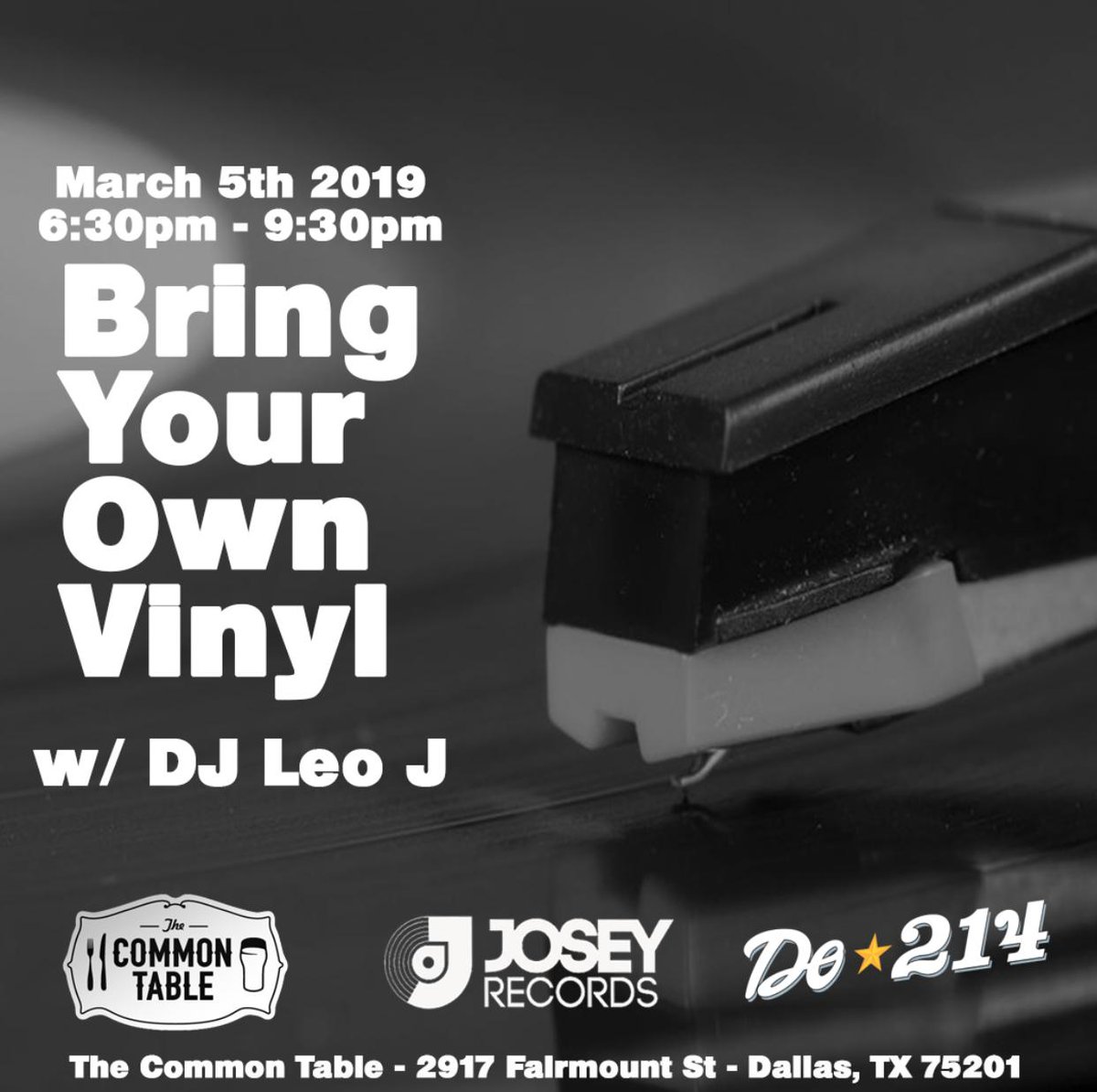 _LeoJ_'s tweet image. #BYOV tonight at @Common_Table . Bring whatever vinyl you got. Folk, Country, Indie rock, big band, obscure hip hop, electronic rock. We'll play it.