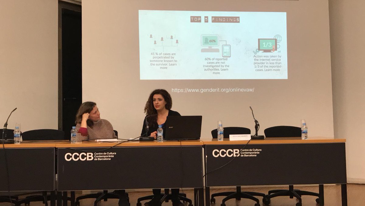 pikaramagazine's tweet photo. "Estamos en una situación de polarización creciente, y esa polarización y ese odio se ceba especialmente con las mujeres" @leila_na en el @cececebe #CensuraDigitalDones #InternetFeminista https://t.co/B1GurRGu5C