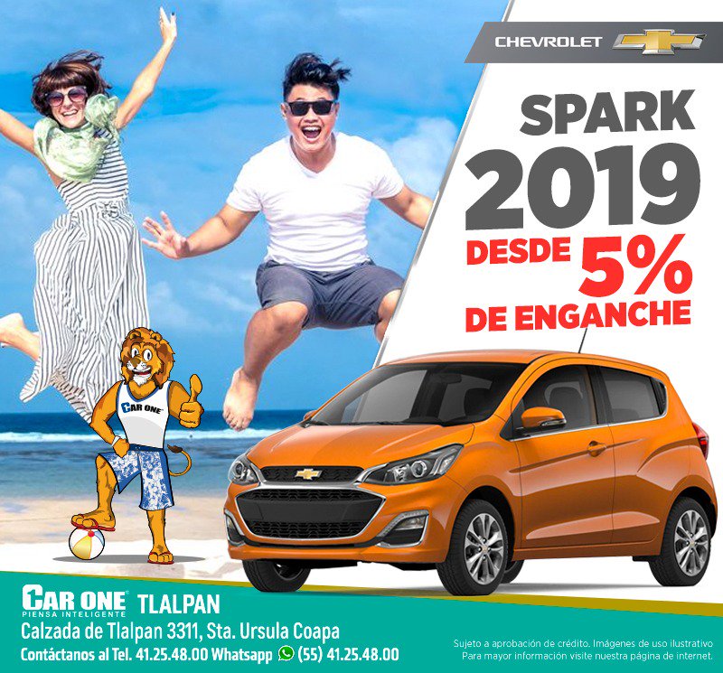 CarOneTlalpan's tweet photo. En #marzo #estrenas o #estrenas!! 💪 Sólo aquí en #CarOneTlalpan #Spark2019🚗 con 5% de enganche + año de seguro gratis. 📱Whatsapp: 55 4125.4800 https://t.co/LFdGdMFH9O