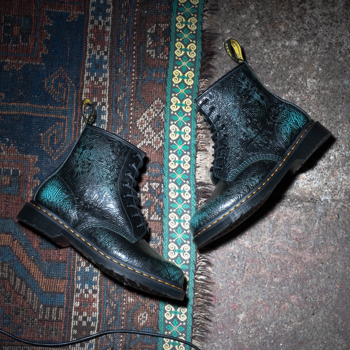 emerald green doc martens