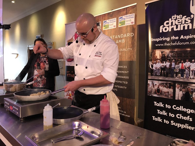 thechefsforum's tweet image. A fantastic event yesterday @CardiffMarriott showcasing hospitality careers with @ChefAndrewR and students from @CAVC @coleggwent #elcaircompetition 
#butchery #spicetalk #microherbpairing @JakKoppertCress @walterrose1847 @SantaMariaFSUK #readmore: thechefsforum.co.uk/hospitality-ca…