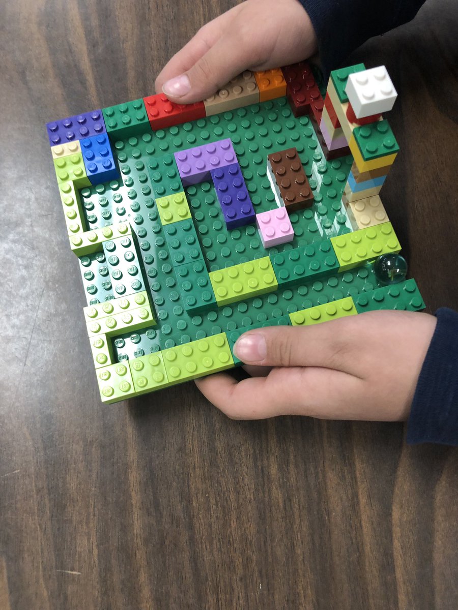 Today’s LEGO Club Challenge: create a maze for a marble to pass through.