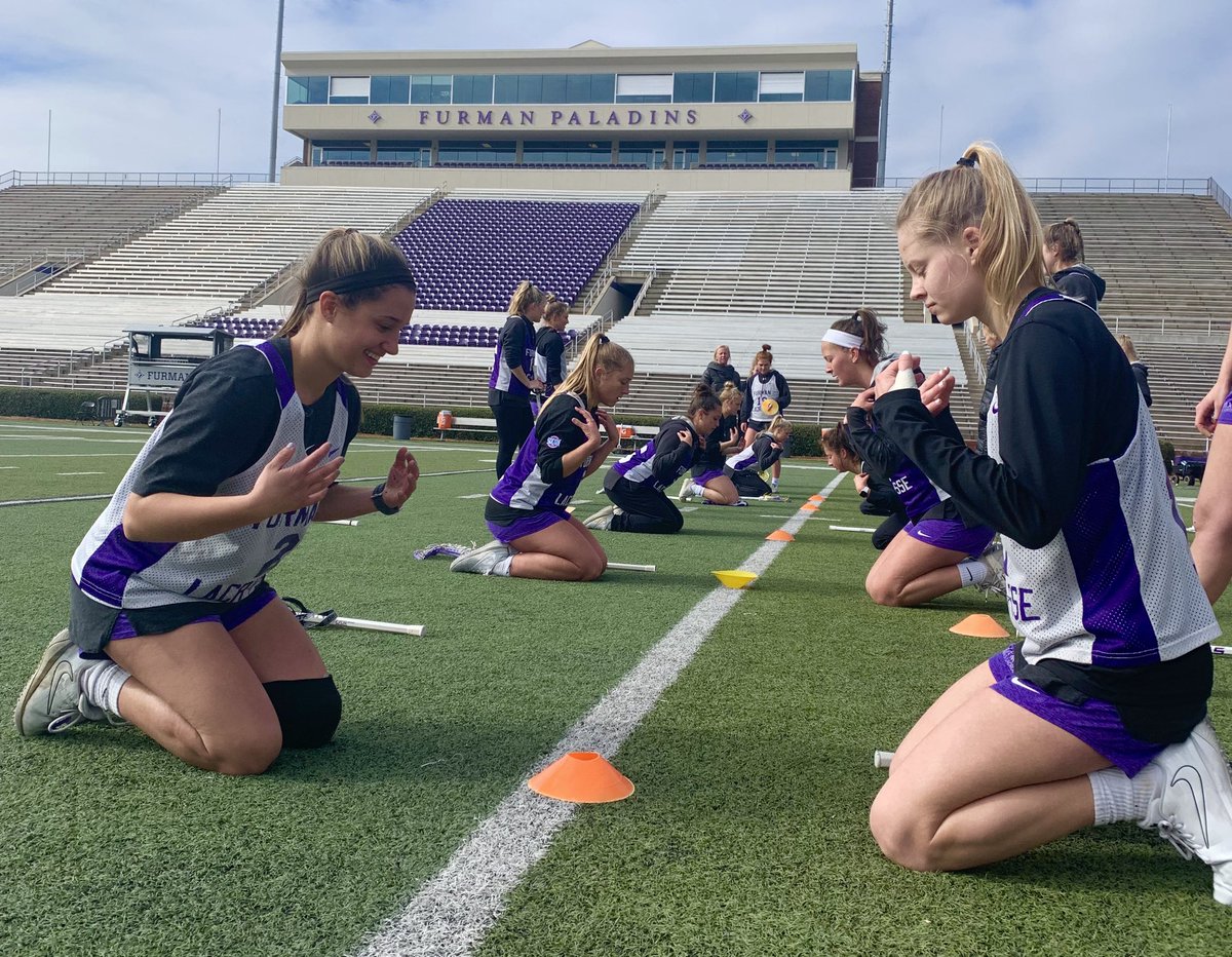 FUWlax's tweet image. “I’d like to thank my mom and dad, and my cat-like reflexes for this win today.”

Senior captain Abby Shields takes home the Furman’s Finest robe!