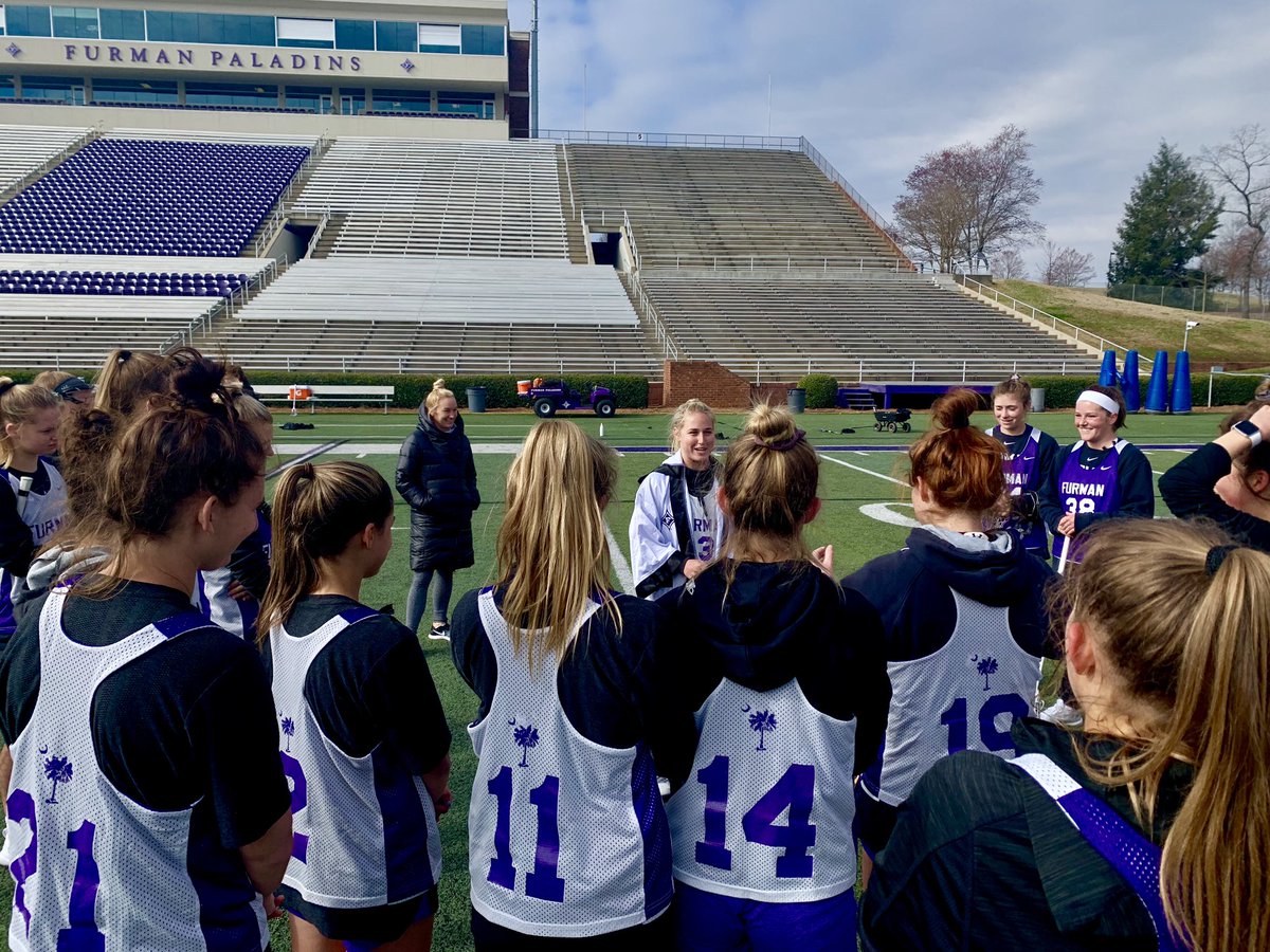 FUWlax's tweet image. “I’d like to thank my mom and dad, and my cat-like reflexes for this win today.”

Senior captain Abby Shields takes home the Furman’s Finest robe!
