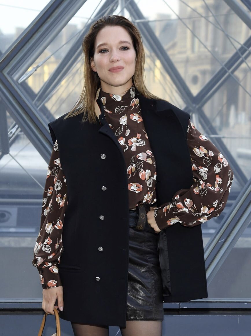 best of léa seydoux on X: Léa Seydoux attending the Louis Vuitton fashion  show as part of the Paris Fashion Week Womenswear Fall/Winter 2020/2021 on  March 3rd, 2020 in Paris, France.  /