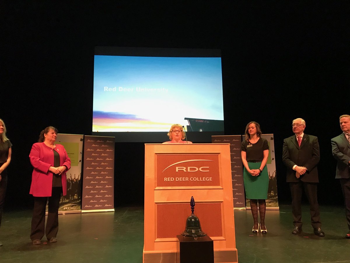 Red Deer South MLA Barb Miller announces Red Deer College to be called Red Deer University #reddeer