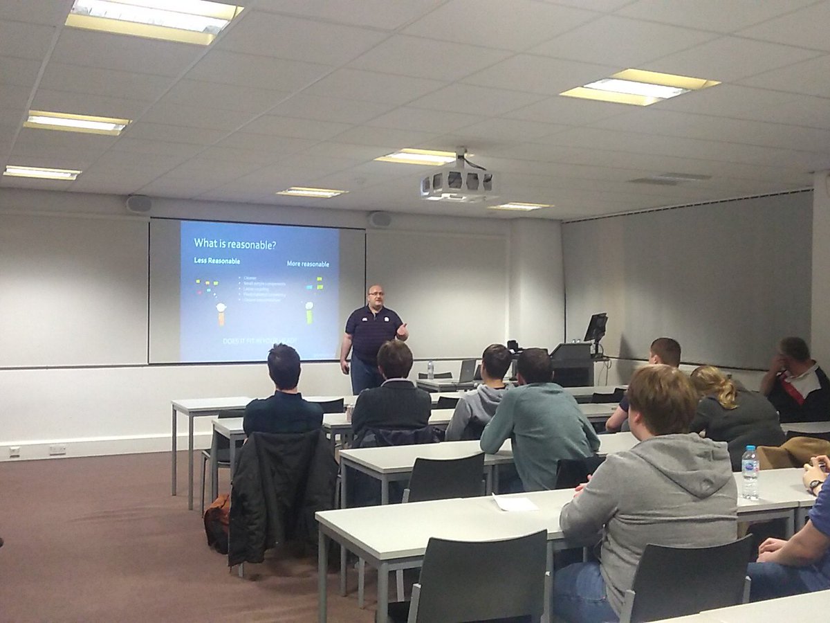 SakisK's tweet image. @IJohnson_TNF talking about Reasonable Software @dotnetsheff Accidental Complexity! What a nice way to describe the WTF feeling when code is written following JHD (Jumping Hoops Development) #dotnetsheff