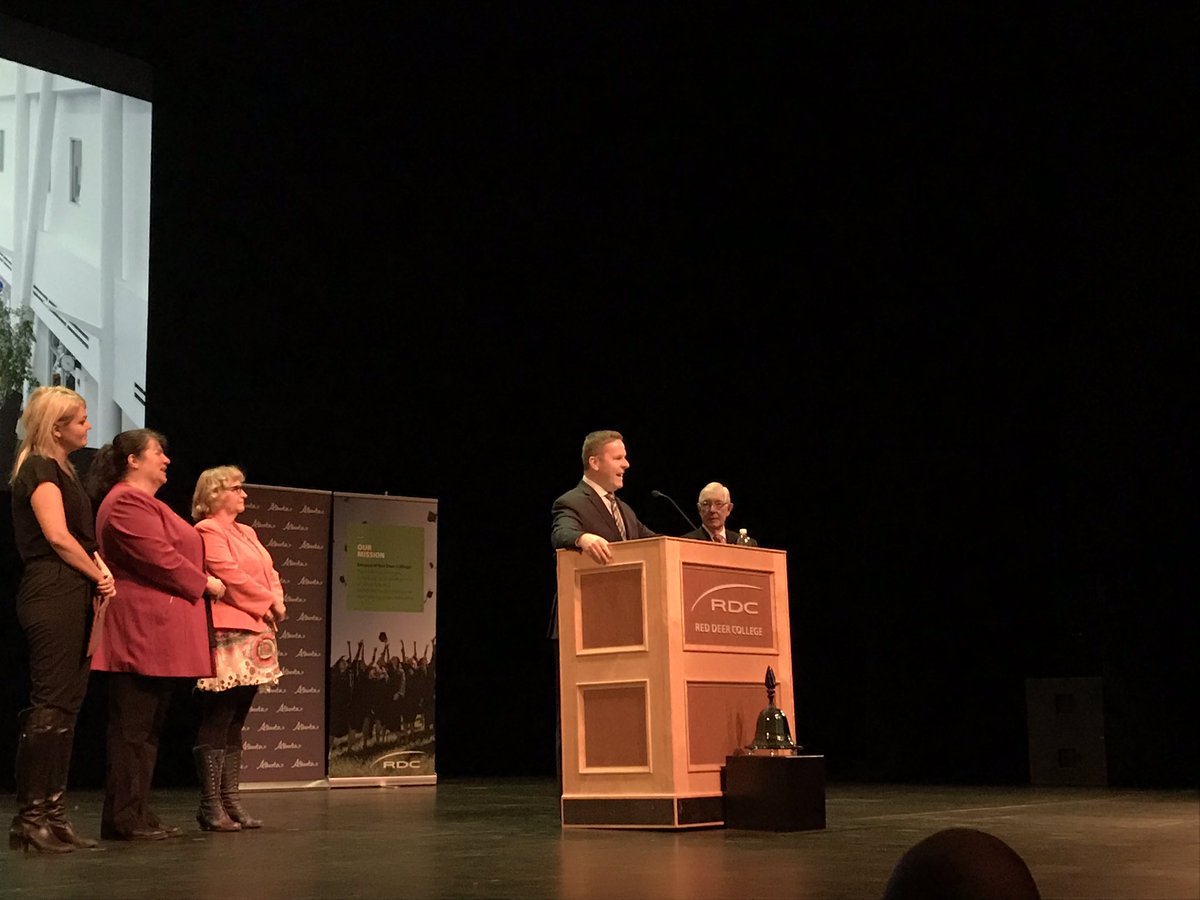 “Now we’re celebrating the next step of our journey. Red Deer University reflects our institution and our community, our past and our future.” Joel Ward #MyRDC