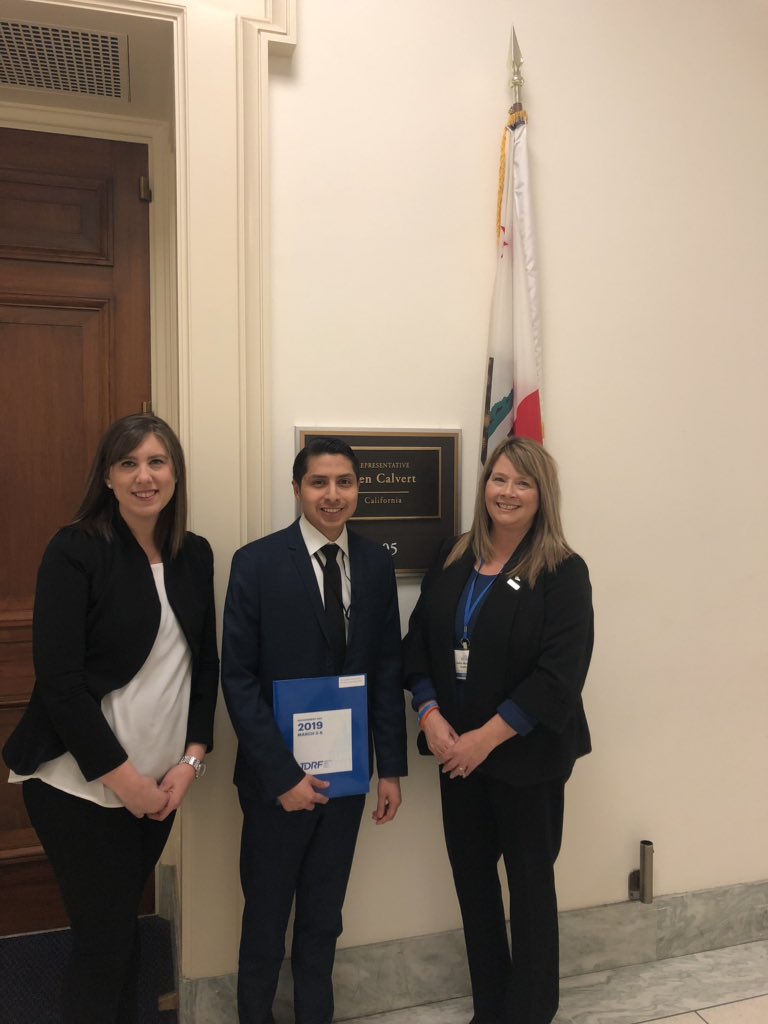 kristinpoints's tweet photo. @happy2bblessed and I just met with Joe from @KenCalvert’s office to discuss @JDRFAdvocacy and the importance of the Special Diabetes Program #JDRFGovDay #jdrfadvocacy #supportSDP https://t.co/YhaPhRPRme