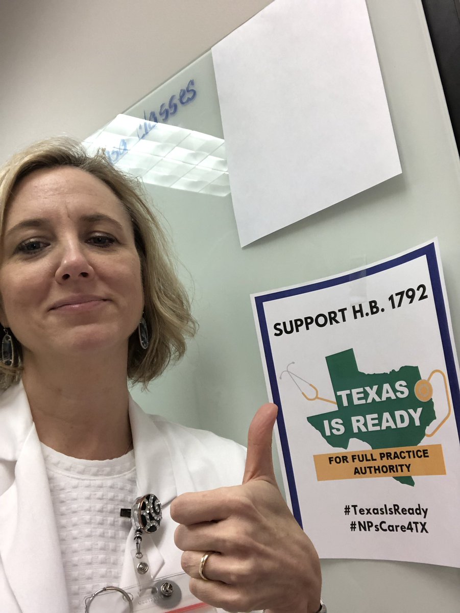 ChristiBoweMSN's tweet photo. Please support H.B. 1792 - Full practice authority aids in increased healthcare access and patient care. This does not take “away” from any other profession. NPs are uniquely trained safe, competent, and compassionate providers.#NPsLead #TexasIsReady #NPsCate4TX https://t.co/2Etc6WMohs