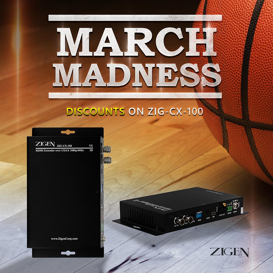 ZigenCorp's tweet image. Need to solve an issue of running HDMI over coax cable? We've got you covered with our CX-100 Extender! As an added bonus the CX-100 is discounted this month! #MarchMadnessDeals #HDMIExtender #CoaxCable #Zigen #HDMIOverCoax #HDMIDistribution ow.ly/2HGx30nSfiw