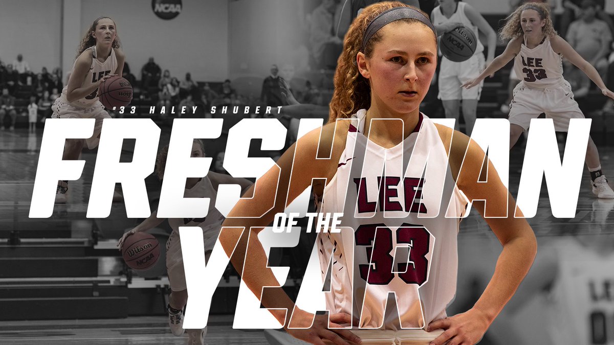 LeeUFlames's tweet photo. FRESHMAN OF THE YEAR!

Congrats to Haley Schubert for being named the GSC Freshman of the Year in her first season with @LeeUWBball! #FiredUp https://t.co/eWDYBhWtpl