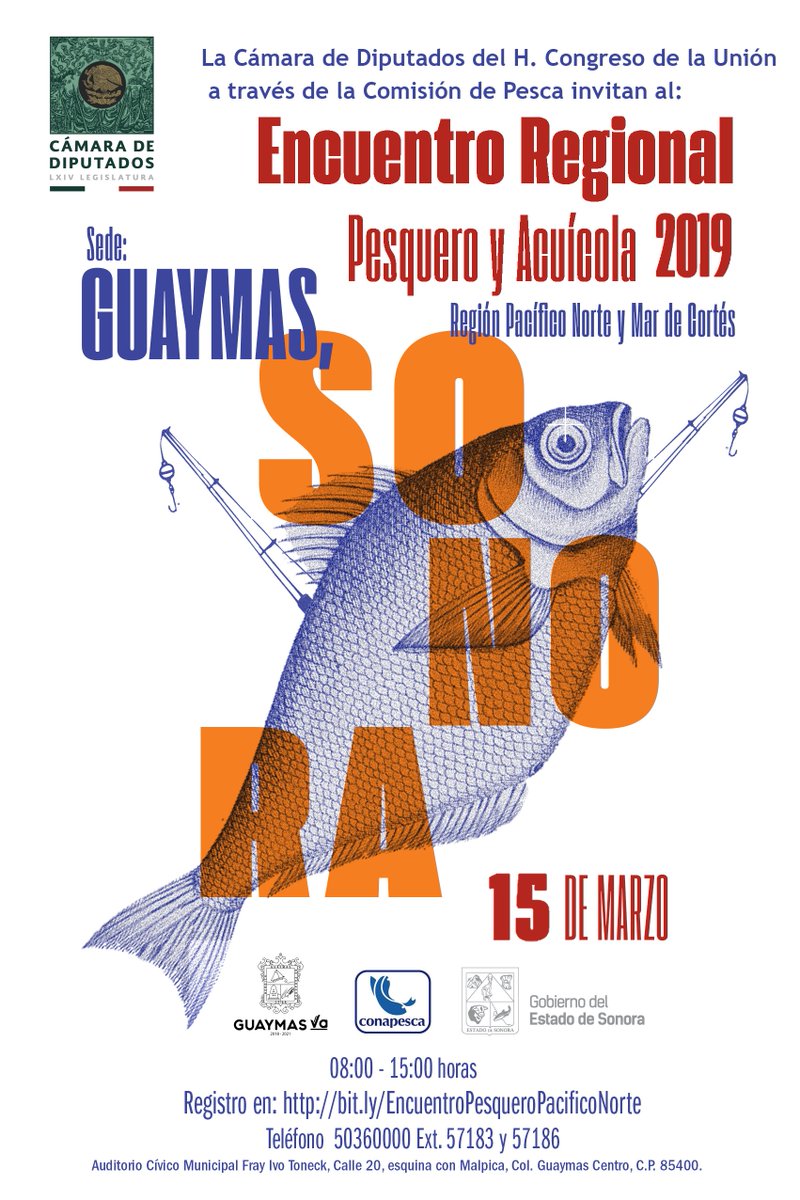 Conapesca's tweet photo. Te invitamos al Encuentro Regional Pesquero y Acuícola 2019. https://t.co/4W7dkBHWzO