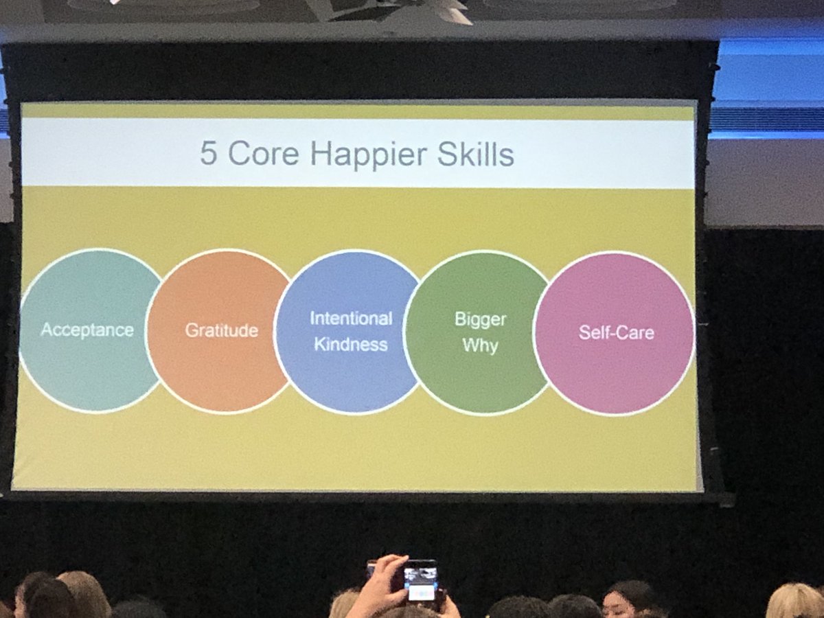 KirteeY's tweet photo. #WOU2019 @cisco_woi @Cisco
5 Core happiness skill! Thanks Nataly! https://t.co/lPSlGVmece