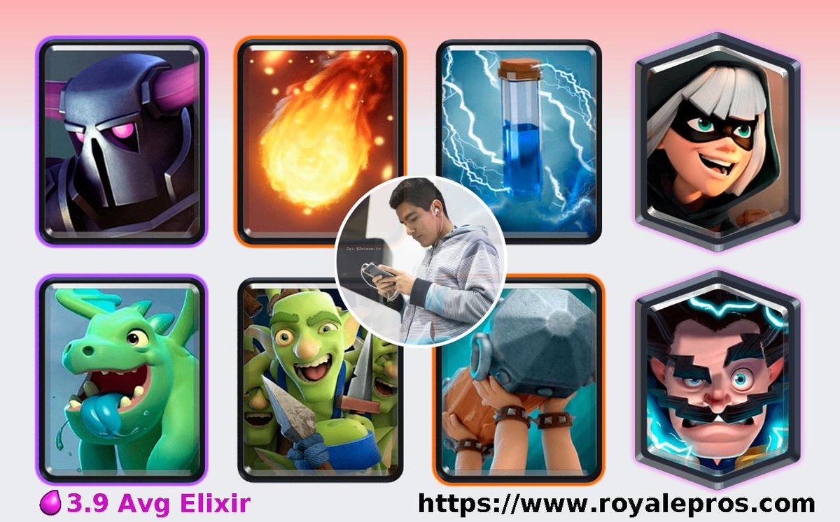 .<a href="/jose_iberico/">⚡José Iberico⚡</a> has won grand challenge on 06/03/2019 02:57:24 SGT [P.E.K.K.A,Fireball,Zap,Bandit,Baby Dragon,Goblin Gang,Battle Ram,Electro Wizard]

Deck: link.clashroyale.com/deck/en?deck=2…

WinRate: royalepros.com/viewprofile/89…

GC Logs: royalepros.com/viewprofile/89…