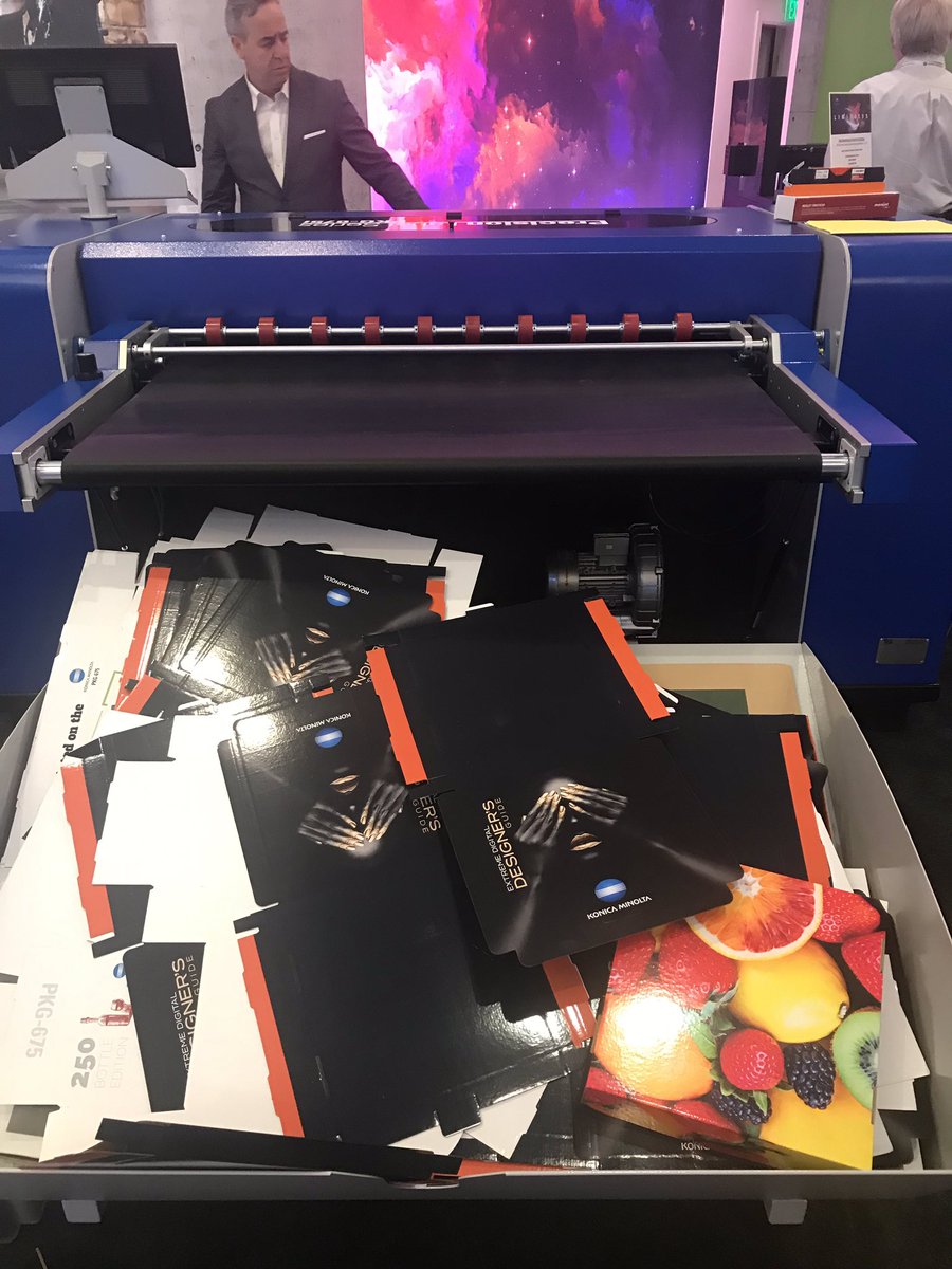 Wow, the <a href="/konicaminoltaus/">Konica Minolta US</a> MGi production print units are amazing #KMLimitless #KMDealerCon