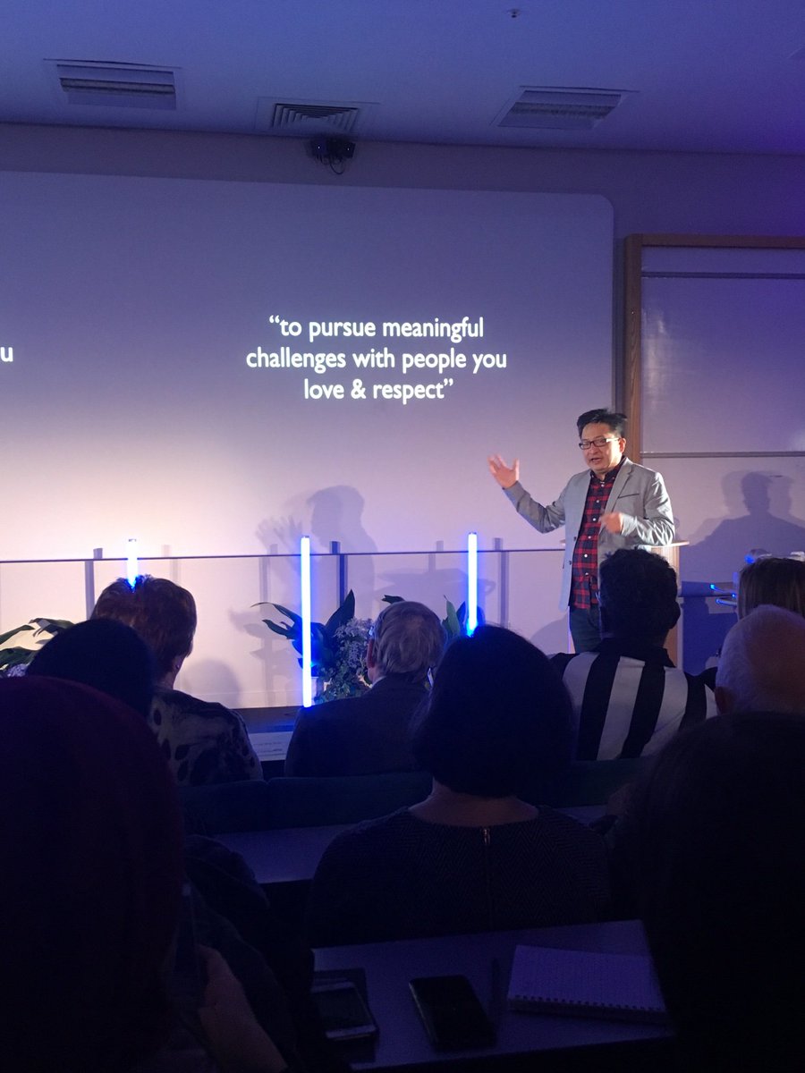 amy_stabler's tweet photo. Fantastic talk on meaningful challenges @herbkim David Goldman Prof 2019 @NCLBusiness https://t.co/EohWAax9d1