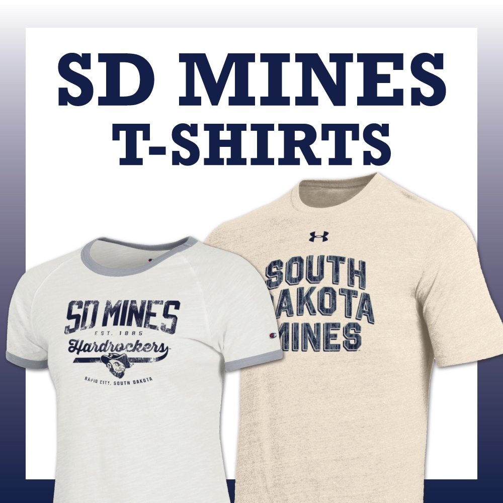 hardrockershop's tweet photo. It is finally warming up here in the #blackhills! It is never too early to shop #tshirts! We will be receiving some new #Springapparel later this month so keep an eye out at https://t.co/ROpK6UtKJg! #sdmines #sdsmt https://t.co/5bS7VqRGhP