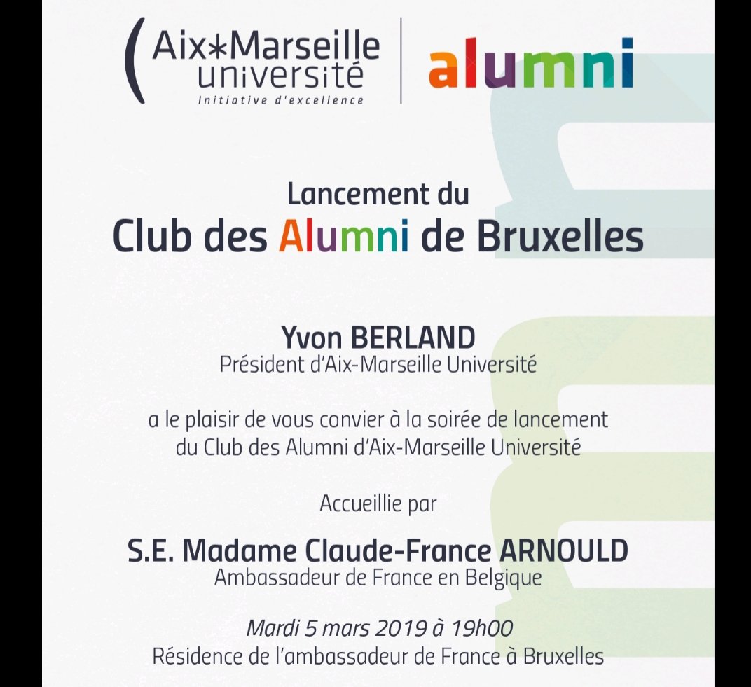 PascalSac's tweet photo. En mode revival @ChaireANMT @IMPGT_UnivAMU à la soirée de lancement du Club des #Alumni d'@univamu à l'Ambassade de France à #Bruxelles 👨‍🎓, en attendant de revoir la #promo2014 au #PMF19 🙂 #markterr #communication #compublique #compublics @K_Stoeckel https://t.co/hyWSgGtB8m
