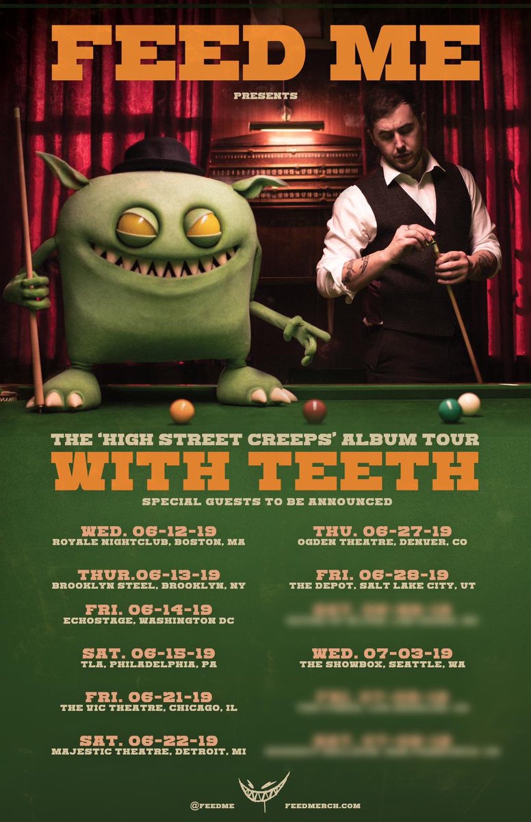 feedme's tweet image. Teeth Tour is on sale now! On this link! bit.ly/2SGWv0M