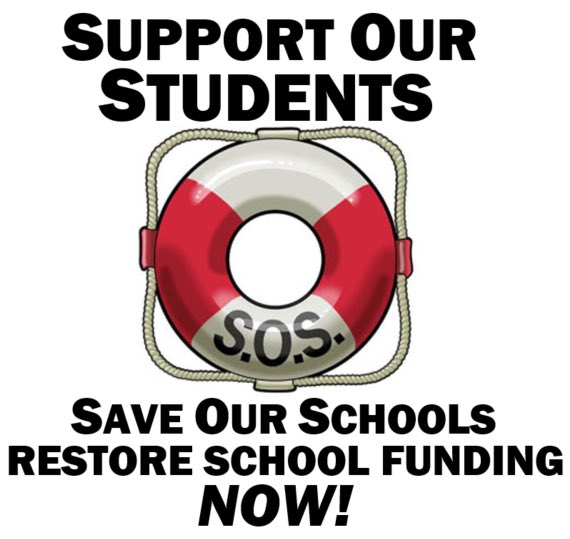 duff135's tweet photo. Trenton: look outside, see the faces of students and educators your unfair cuts will hurt. @NewJerseyDOE @GovMurphy @NJSenatePres #SOS #StopStateAidCuts #WeAreTRschools https://t.co/M2BDV4bwnA