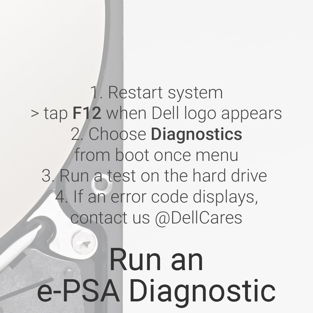 DellCares's tweet photo. PC won't boot and you're getting a message about the hard drive not detected?  ❌

Let us help.  Scroll through and find out how to resolve this issue.   #DellTips

⬇️ https://t.co/i7u67ZcC9j