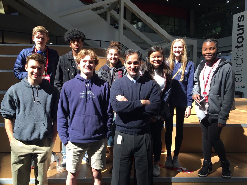 MV students go behind the scenes of broadcast news with CNN10’s Carl Azuz! #MVInterim #MVUpper #mvpschool