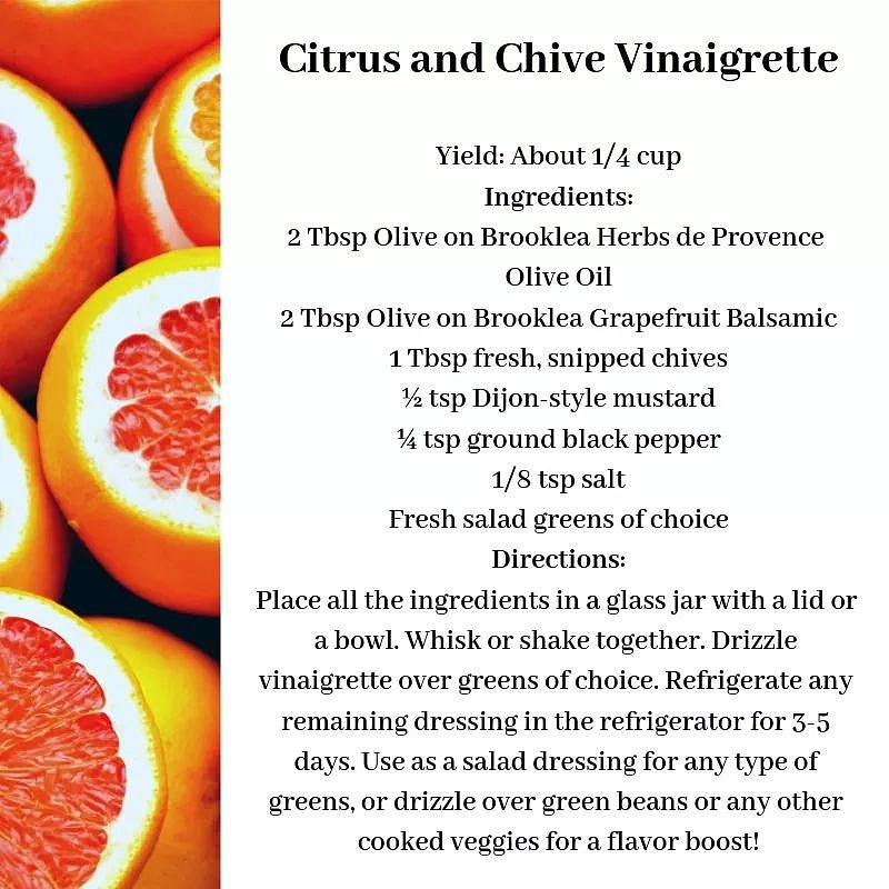 OliveOnBrooklea's tweet photo. Our pairing of the month makes a great vinaigrette! https://t.co/FPYalznlS5