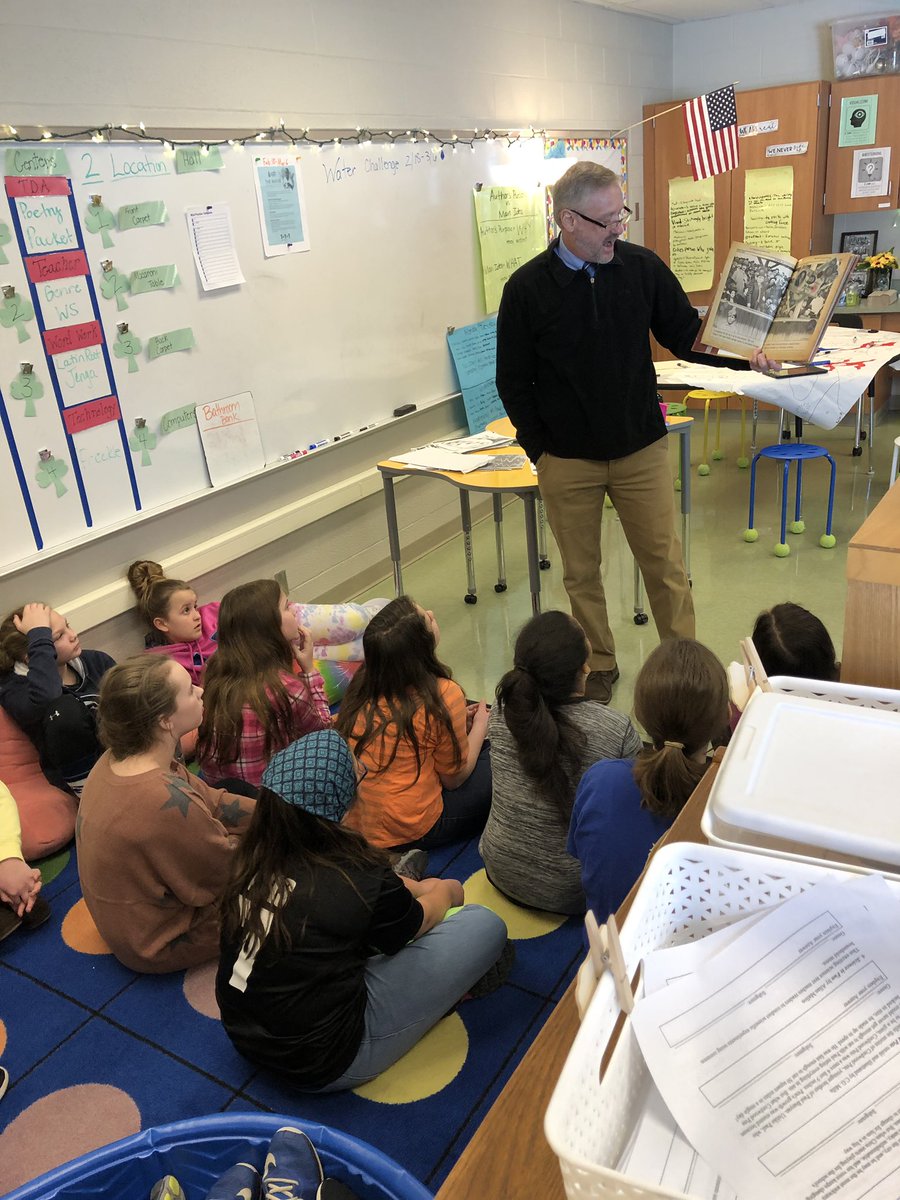 lovelegoslearn's tweet photo. Thanks @RickB1 for reading to fifth grade today! #ReadAcrossAmericaWeek2019 https://t.co/lNYrm275E5
