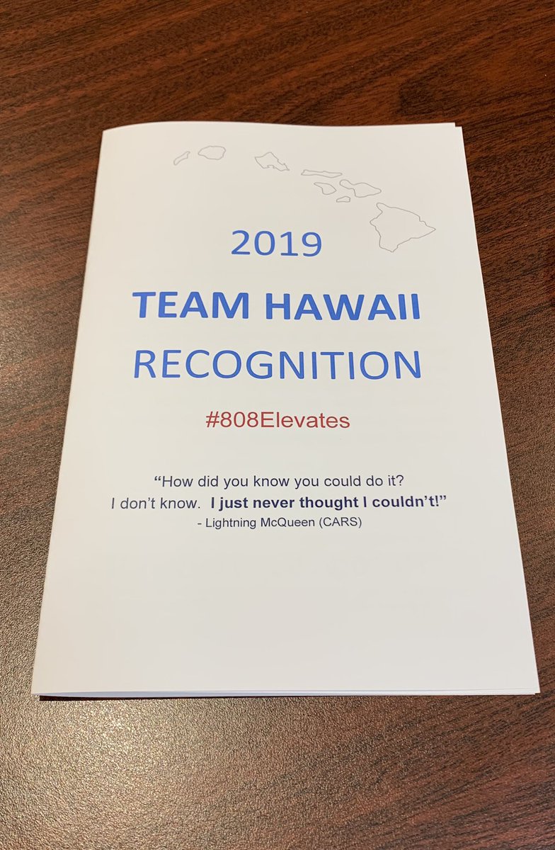 Foe_Shannon's tweet photo. 2019 Team Hawaii Recognition Book! What we live by. #RecognitionMatters @DiamondCareers #808Elevates https://t.co/hPqRR8Z8hG